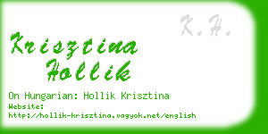 krisztina hollik business card